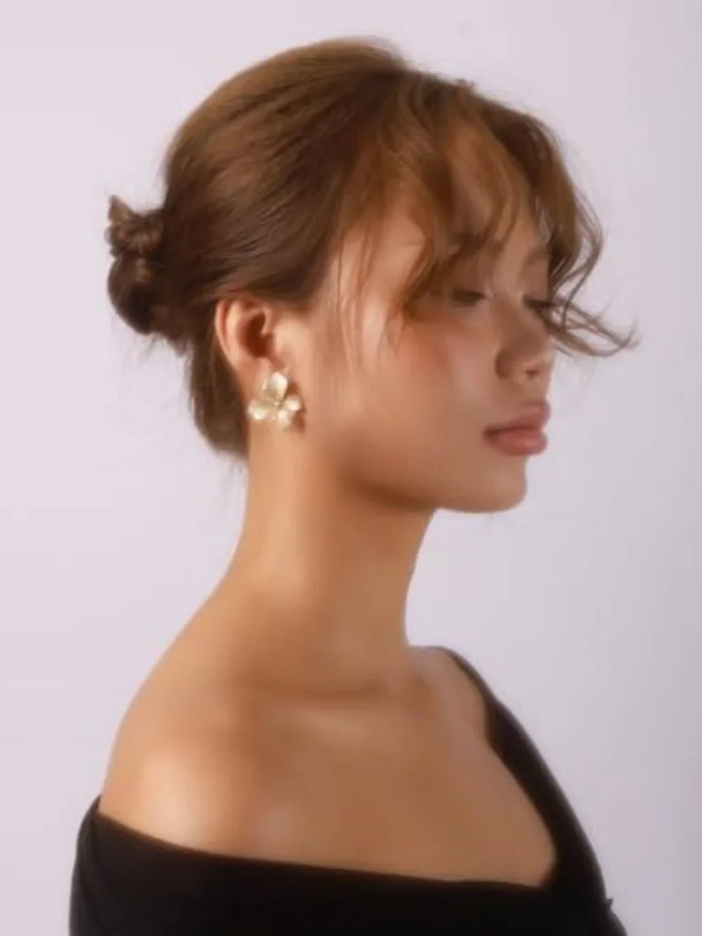 New - Elegant Pastel Flower Stud Earrings‎ for Women, Floral Earrings Jewelry